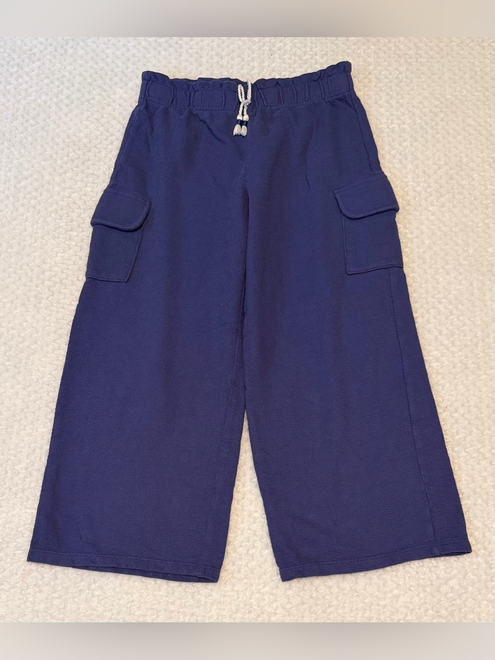 Girls wide leg knit pants